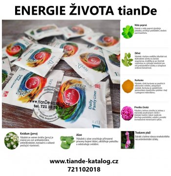 Denní vložka ENERGIE ŽIVOTA tianDe, suchý bylinný obklad